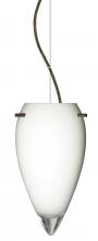 Besa Lighting 1KX-412506-BR - Besa Juli Cable Pendant Opal Glossy Bronze 1x100W Medium Base