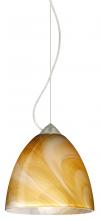 Besa Lighting 1KX-4470HN-SN - Besa Vila Cable Pendant Satin Nickel Honey 1x60W Medium Base