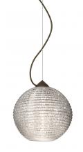 Besa Lighting 1KX-4616GL-LED-BR - Besa Kristall 8 Pendant Bronze Glitter 1x9W LED