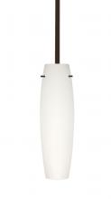 Besa Lighting 1TT-412107-BR - Besa Tu Tu Stem Pendant Bronze Opal Matte 1x50W Candelabra