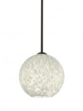 Besa Lighting 1TT-COCO819-LED-BR - Besa Coco 8 Stem Pendant, Carrera, Bronze Finish, 1x9W LED