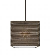 Besa Lighting 1TT-KIRK12-LED-BR - Besa, Kirk 12 Stem Pendant, Bronze Finish, 1x9W LED