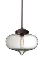 Besa Lighting 1TT-MIRACL-BR - Besa Mira Stem Pendant Bronze Clear 1x60W T10