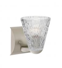 Besa Lighting 1WZ-NICO5CL-SN - Nico 5 Wall, Clear Stone, Satin Nickel Finish, 1x60W Medium Base