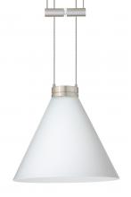 Besa Lighting 1XA-512107-SN - Besa Pendant Kani Satin Nickel Opal Matte 1x50W Halogen