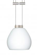 Besa Lighting 1XA-560507-SN - Besa Pendant Tay Tay Satin Nickel Opal Matte 1x50W Halogen