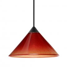 Besa Lighting 1XC-117681-BK - Besa Pendant Kona, Black Finish, Sunset 1x50W MAX GY6.35 Base