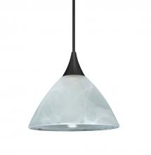 Besa Lighting 1XC-174352-BK - Besa Pendant Domi, Black Finish, Marble 1x50W MAX GY6.35 Base