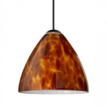 Besa Lighting 1XC-177918-BK - Besa Pendant Mia, Black Finish, Amber Cloud 1x50W MAX GY6.35 Base