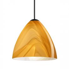 Besa Lighting 1XC-1779HN-BK - Besa Pendant Mia, Black Finish, Honey 1x50W MAX GY6.35 Base