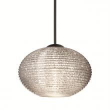 Besa Lighting 1XC-5612GL-BK - Besa Pendant Lasso, Black Finish, Glitter 1x50W MAX GY6.35 Base