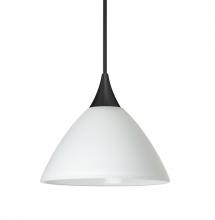 Besa Lighting 1XT-174307-BK - Besa Pendant Domi, Black Finish, White 1x50W MAX GY6.35 Base