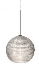 Besa Lighting 1XT-4615GL-BR - Besa Pendant Kristall 6 Bronze Glitter 1x35W Halogen