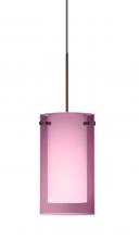 Besa Lighting 1XT-A44007-BR - Besa Pendant Pahu 4 Bronze Transparent Amethyst/Opal 1x35W Halogen