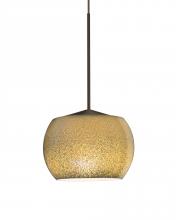 Besa Lighting 1XT-KENOGD-LED-BR - Besa, Keno Cord Pendant, Gold Sand, Bronze Finish, 1x3W LED