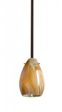 Besa Lighting 1TT-1713HN-HAL-BR - Besa Pera 6 Stem Pendant Bronze Honey 1x40W Halogen