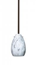 Besa Lighting 1TT-1713MG-HAL-BR - Besa Pera 6 Stem Pendant Bronze Marble Grigio 1x40W Halogen