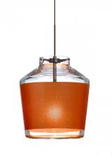 Besa Lighting 1XC-PIC6TN-BR - Besa Pendant Pica 6 Bronze Tan Sand 1x50W GY6.35