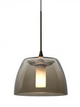 Besa Lighting 1XP-SPURSM-BR - Besa Spur Cord Pendant, Smoke, Bronze Finish, 1x35W Halogen