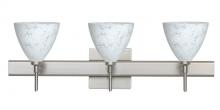 Besa Lighting 3SW-177919-SN-SQ - Besa Wall With SQ Canopy Mia Satin Nickel Carrera 3x40W G9