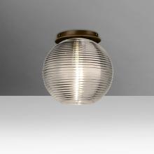 Besa Lighting 461602C-BR - Besa Kristall 8 Ceiling, Smoke, Bronze Finish, 1x60W E26 Base