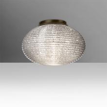 Besa Lighting 4912GLC-BR - Besa, Pape 10 Ceiling, Glitter, Bronze Finish, 1x100W E26 Base