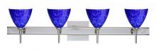  4SW-177986-CR-SQ - Besa Wall With SQ Canopy Mia Chrome Blue Cloud 4x40W G9