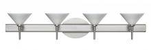 Besa Lighting 4SW-282453-LED-SN - Besa Wall Kona Satin Nickel White Starpoint 4x5W LED