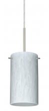 Besa Lighting B-440419-MED-SN - Besa Stilo 7 Pendant For Multiport Canopy Satin Nickel Carrera 1x40W B10 Med