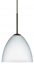 Besa Lighting B-757207-LED-BR - Besa Sasha LED Pendant For Multiport Canopy B Opal Matte Bronze 1x9W LED