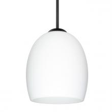 Besa Lighting J-169707-BK - Besa Lucia Pendant For Multiport Canopy Black Opal Matte 1x75W MAX E26 Base