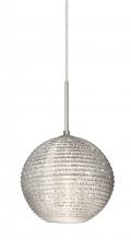 Besa Lighting J-4616GL-SN - Besa Kristall 8 Pendant For Multiport Canopy Satin Nickel Glitter 1x75W Medium Base