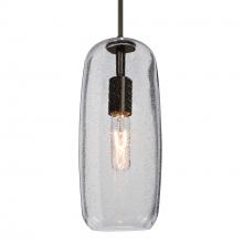 Besa Lighting J-PINOT13CL-BR - Besa, Pinot 13 Cord Pendant for Mulitport Canopy, Clear Bubble, Bronze FInish 1x60W I