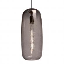 Besa Lighting J-PINOT18SM-BK - Besa, Pinot 18 Cord Pendant for Mulitport Canopy, Smoke Bubble, Black FInish 1x60W In