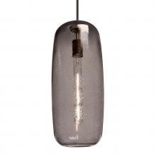 Besa Lighting J-PINOT18SM-EDIL-BR - Besa, Pinot 18 Cord Pendant for Mulitport Canopy, Smoke Bubble, Bronze FInish 1x40W L