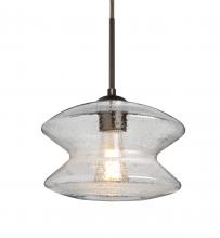 Besa Lighting J-ZENCL-EDIL-BR - Besa, Zen Cord Pendant For Multiport Canopy, Clear Bubble, Bronze Finish, 1x8W LED Fi