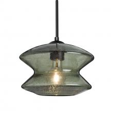 Besa Lighting J-ZENMS-BK - Besa, Zen Cord Pendant For Multiport Canopy, Moss Bubble, Black Finish, 1x60W MAX E26 Base