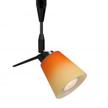 Besa Lighting RSP-5042OP-BK - Besa, Canto 3 Spotlight, Bicolor Orange/Pina, Black Finish, 1x35W MAX GU5.3 Base