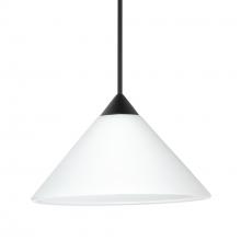 Besa Lighting RXP-117607-BK - Besa Pendant Kona, Black Finish, White 1x50W MAX GY6.35 Base