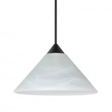 Besa Lighting RXP-117652-BK - Besa Pendant Kona, Black Finish, Marble 1x50W MAX GY6.35 Base