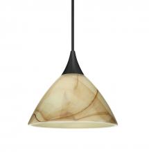 Besa Lighting RXP-174383-BK - Besa Pendant Domi, Black Finish, Mocha 1x50W MAX GY6.35 Base