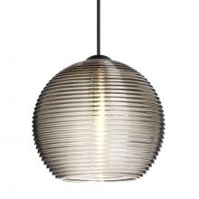 Besa Lighting RXP-461502-BK - Besa Pendant Kristall 6, Black Finish, Smoke 1x35W MAX GY6.35 Base