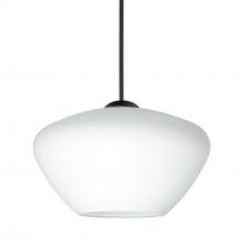 Besa Lighting RXP-541007-BK - Besa Pendant Peri, Black Finish, Opal Matte 1x50W MAX GY6.35 Base