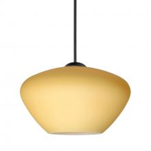 Besa Lighting RXP-5410VM-BK - Besa Pendant Peri, Black Finish, Vanilla Matte 1x50W MAX GY6.35 Base