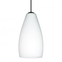 Besa Lighting RXP-719807-BK - Besa Pendant Karli, Black Finish, Opal Matte 1x50W MAX GY6.35 Base