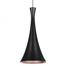 Besa Lighting RXP-RONDO-LED-BK - Besa Rondo Pendant, Black Finish, 1x9W LED