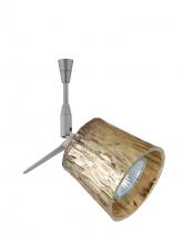 Besa Lighting SP-5145GF-06-SN - Besa Spotlight With 6" Stem Nico 3 Satin Nickel Stone Gold Foil 1x50W Halogen Mr16