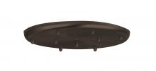 Besa Lighting T29X-BR-277 - Besa 9-Light Round 12V Multiport Canopy, Bronze, 277V Input