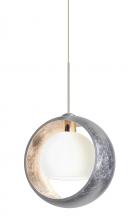 Besa Lighting X-4293SS-SN - Besa Pendant For Multiport Canopy Pogo Satin Nickel Silver/Inner Silver 1x35W Halogen