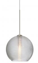 Besa Lighting X-461500-SN - Besa Pendant For Multiport Canopy Kristall 6 Satin Nickel Clear 1x35W Halogen